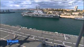 Marina Militare  Linea Blu 17 giugno La Portaerei Cavour e Taranto [upl. by Wilburt]