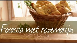 Focaccia met rozemarijn  Allrecipesnl [upl. by Ennovehs]