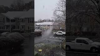 1st ❄️ in this season youtubeshorts ohio snowfall winterrain usa 🇺🇸 subscribe [upl. by Ettenan]