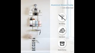 Aluminum 3 Tier Shower Caddy Extra Wide For Shampoo Conditioner Soap [upl. by Eidoj903]