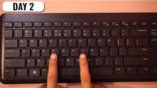 Touch Typing Home Row Essentials Lesson 1 [upl. by Chance]