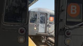 Rerouted R68 B train arriving at 55th Street via West End Local [upl. by Ahtiek]