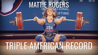 Mattie Rogers  Triple American Record at 2021 National Championships [upl. by Elad]