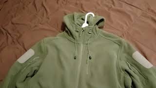 TACVASEN Tactical Fleece Hoodie Heavyweight Fullzip Olive 50 Amazoncom Video Review [upl. by Ennaylime816]