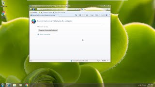 Fix Internet Explorer cannot display the page  Internet Explorer  Windows 7 [upl. by Schaefer]