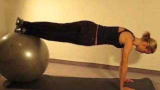 Core Training Stability Ball Torso Twist [upl. by Ehcram]