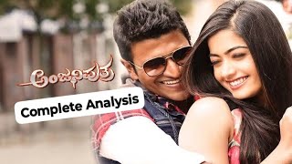 Anjaniputra Kannada Movie Complete Analysis  Puneeth Rajkumar  Rashmika [upl. by Kcirre]