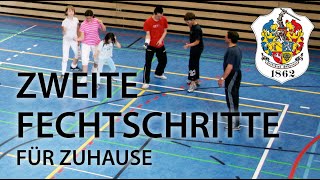 Fechten lernen Teil 2 Beinarbeit üben 25 min FencingFootwork  Part 2 [upl. by Airahs]