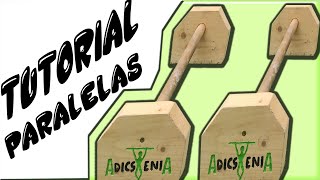 PARALELAS calistenia  como hacer tu mismo estas mini paralelas en casa [upl. by Romito]