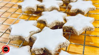 Cinnamon Stars Recipe  Zimtsterne [upl. by Giarc]