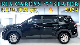 KIA Carens Premium O 2024  Second Base  Features  Price  Mileage  Interior  Exterior [upl. by Claudetta]