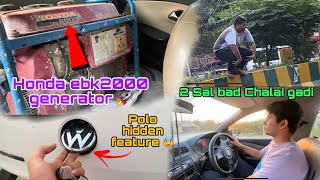 Pura 2 Sal Bad Chalai Gadi  Honda EBK 2000 Generator  Polo Hidden Feature 😨  faishal Vlogs [upl. by Rrats]