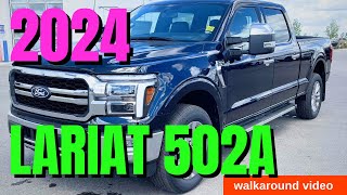 Experience The Futuristic 2024 F150 Lariat 502a In Stunning Antimatter Blue [upl. by Esenahs790]