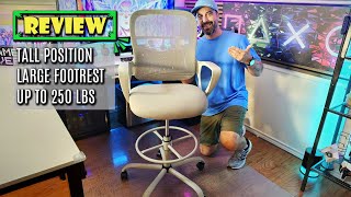 Ergonomic High Stool Chair Review – Sweetcrispy for Office amp Home [upl. by Ardnahs]