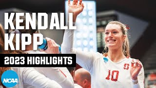 Kendall Kipp 2023 NCAA volleyball tournament highlights [upl. by Ylrebnik]