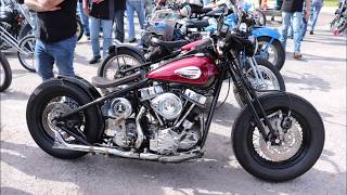 Harley Davidson Panhead amp Shovelhead Antique Motorcycle Show [upl. by Zoller362]