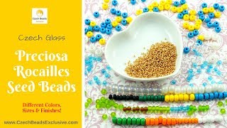 SEED Rocailles Preciosa Czech Glass Beads  New Arrivals [upl. by Sabanrab]