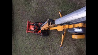 7 Haulotte 3522A Lift with a Stihl MS193T Kubota L2501 [upl. by Harlamert993]