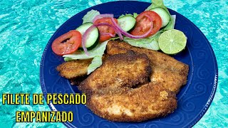 FILETE de PESCADO EMPANIZADO  CRUJIENTE SIN HARINA y SIN HUEVO 😱 [upl. by Neelie17]