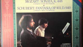 Radu Lupu  Murray Perahia 4 hands Schubert Fantasy F minor Part 2 [upl. by Agiaf]