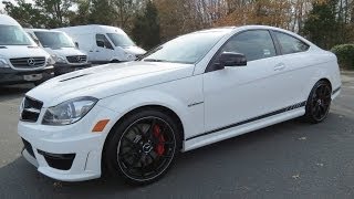 2014 MercedesBenz C63 AMG Coupe Edition 507 Start Up Exhaust and In Depth Review [upl. by Thagard]