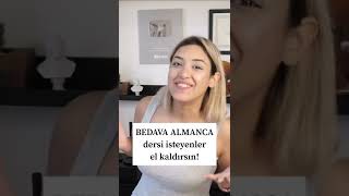 BEDAVA Almanca Deneme Dersi shorts almancaöğren lingoda [upl. by Joash436]