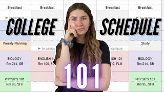 College Schedule 101  Freshman Year Schedule Advice  Tips [upl. by Eniruam993]