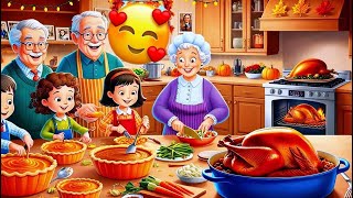 Thanksgiving Songs🦃  Thanksgiving Feast🌽Cartoon for Kids  Sing along 🎤 Nursery Rhymes [upl. by Nirret241]