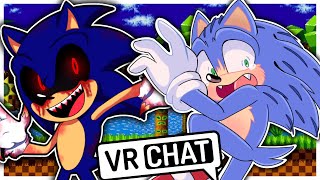 Movie Sonic Encounters SonicEXE In VRCHAT [upl. by Hoxsie]