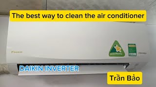 AIR CONDITIONER CLEANING AT HOME airconditionercleaning hvac howtocleanairconditioner [upl. by Virgel788]