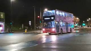 Enviro 400 Hybrid Euro 6 Stagecoach London Lenovo Advert 12320 SK14CSY Route N277 at Mile End Stn [upl. by Trocki799]