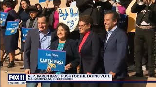 Karen Bass Launches quotLatinos Con Bassquot with Dolores Huerta Antonio Villaraigosa Anthony Rendon [upl. by Hassi]