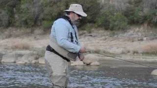 Fly Fishing for White Bass at Colorado Bend State Park [upl. by Rew]