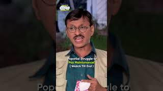 Popatlal struggle to pay maintenancecomedy tmkoc funny relatable shorts funnycomedy [upl. by Sucy]