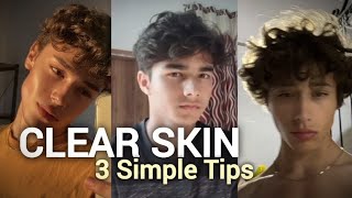 How To Get Clear Skin In 3 Simple Steps 3 Tips for clear skin [upl. by Suellen]