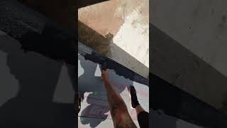 Somebody grease that machine roofing roofer diy working construction rooferlife [upl. by Hanoy]