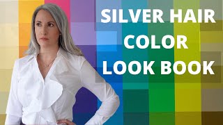 26 Different Colors  What colors look best with silvergray hair [upl. by Asilanom55]