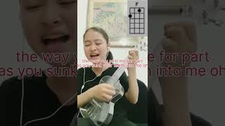 vampire  olivia rodrigo  cover  clean lyrics  easy ukulele [upl. by Netsruk284]