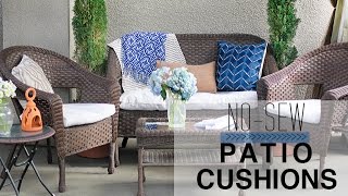 NoSew Patio Cushion Covers [upl. by Cordey]