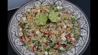 FRISSE COUSCOUS SALADECOUSCOUS SALADIKRAMEBOUUDELICOUS [upl. by Zerline]