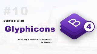 Add Glyphicons How to support in bootstrap 4  10 [upl. by Nirrok894]