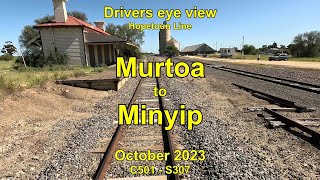 Drivers eye view Murtoa to Minyip Oct 2023 [upl. by Thomasin]