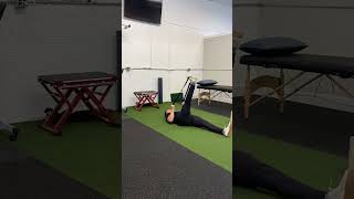 Supine hamstring stretch with strap [upl. by Nageem]