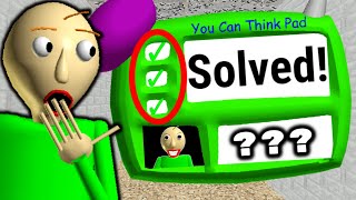 I Got The Impossible Question RIGHT  Baldis Basics [upl. by Ayita]