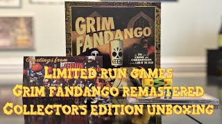 Limited Run Games Grim Fandango Remastered Collectors Edition Unboxing [upl. by Aceissej709]