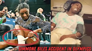 Simone Biles Hurts Her Leg In Olympic Gymnastics Qualifying Her Husband Shares Painful Update [upl. by Akiehs]