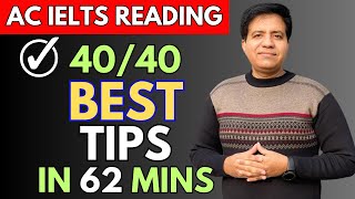 Academic IELTS Reading  The BEST TIPS In 62 Minutes By Asad Yaqub [upl. by Oirrad]