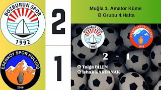 Bozburun Bld Spor 2  1 Esenköyspor I Muğla 1Amatör Küme B Grubu 4Hafta [upl. by Hestia]