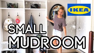 DIY IKEA HACK 💛 Instant Small Mudroom Makeover 2020 [upl. by Nnylyam]