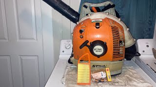 How To Do A Basic Tune Up On A Stihl BR600 [upl. by Kcorb377]